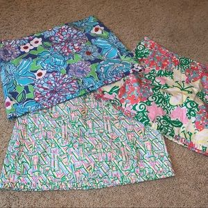 Bundle of 3 Lilly Pulitzer skirts sz 8